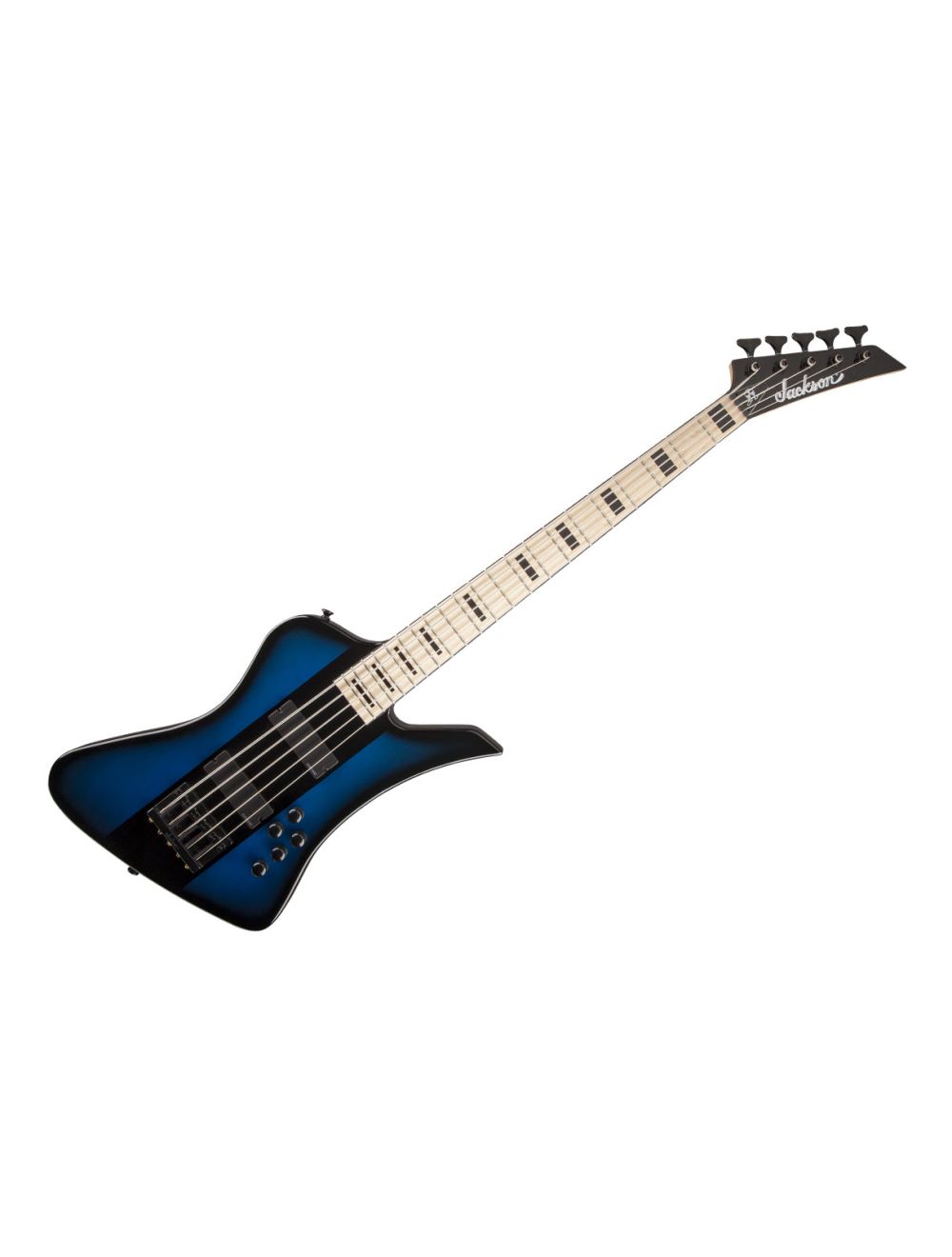 Jackson X Series Signature David Ellefson Kelly Bird V Bass Maple FB Blue Stripe