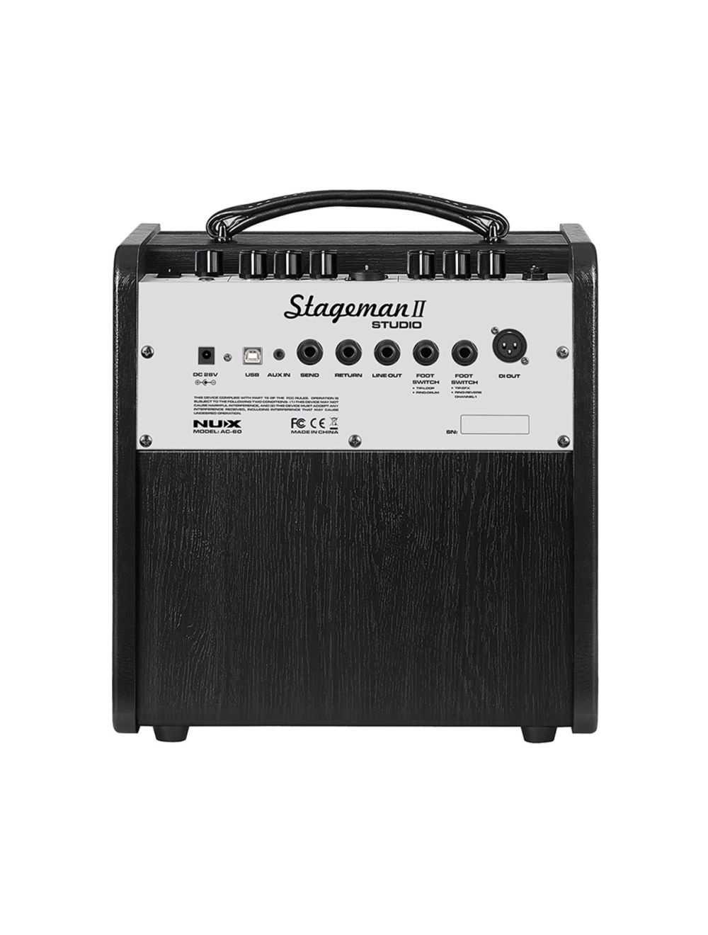 NUX Stageman AC-60 Acoustic Guitar Amp w/Drum Loop & Bluetooth - Open Box