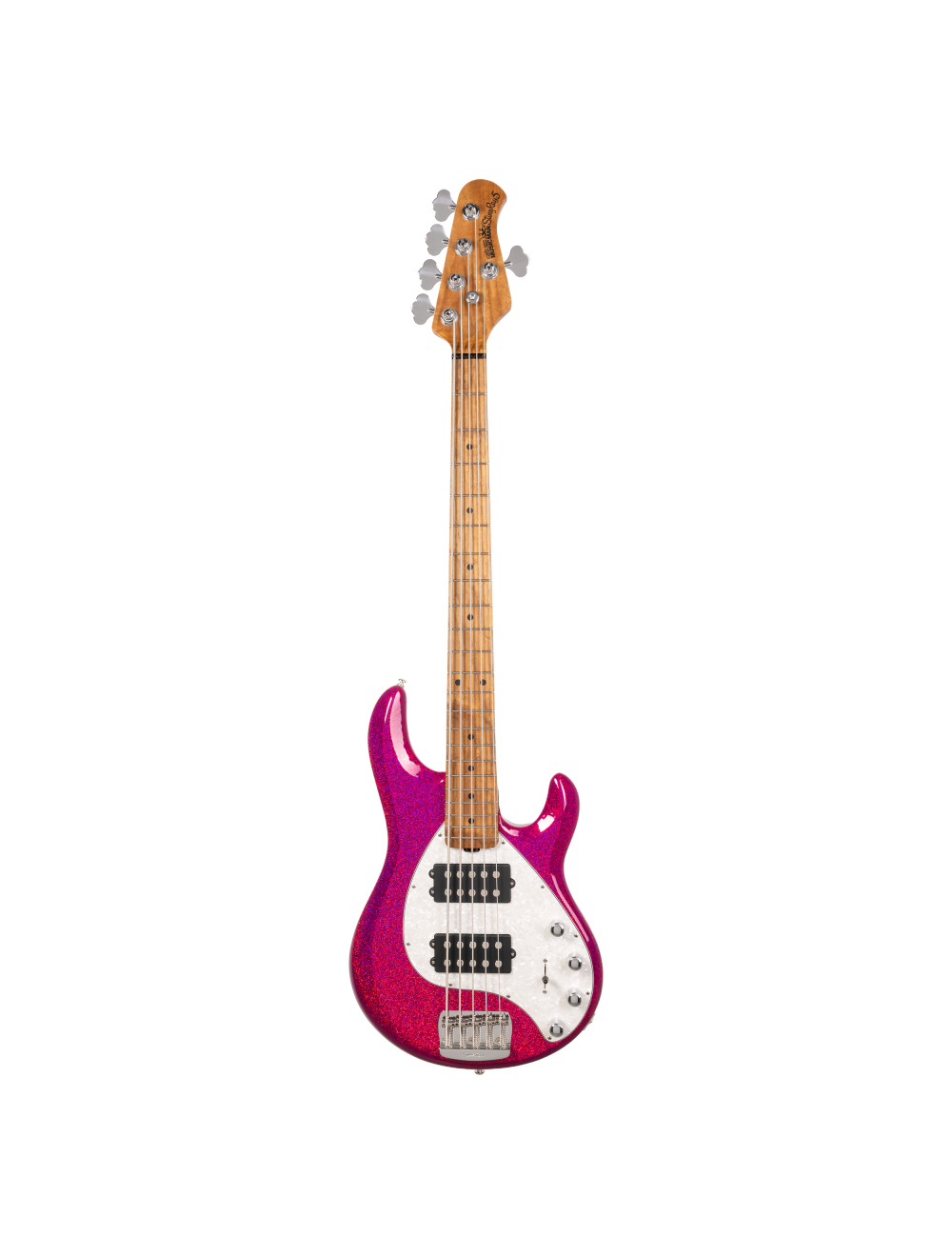 Ernie Ball Music Man StingRay Special 5 HH 5-String Bass - Soda Pink Sparkle