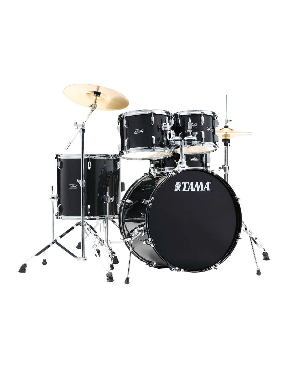 Tama Stagestar 5-Piece Complete Drum Set w/22" Kick - Black Night Sparkle