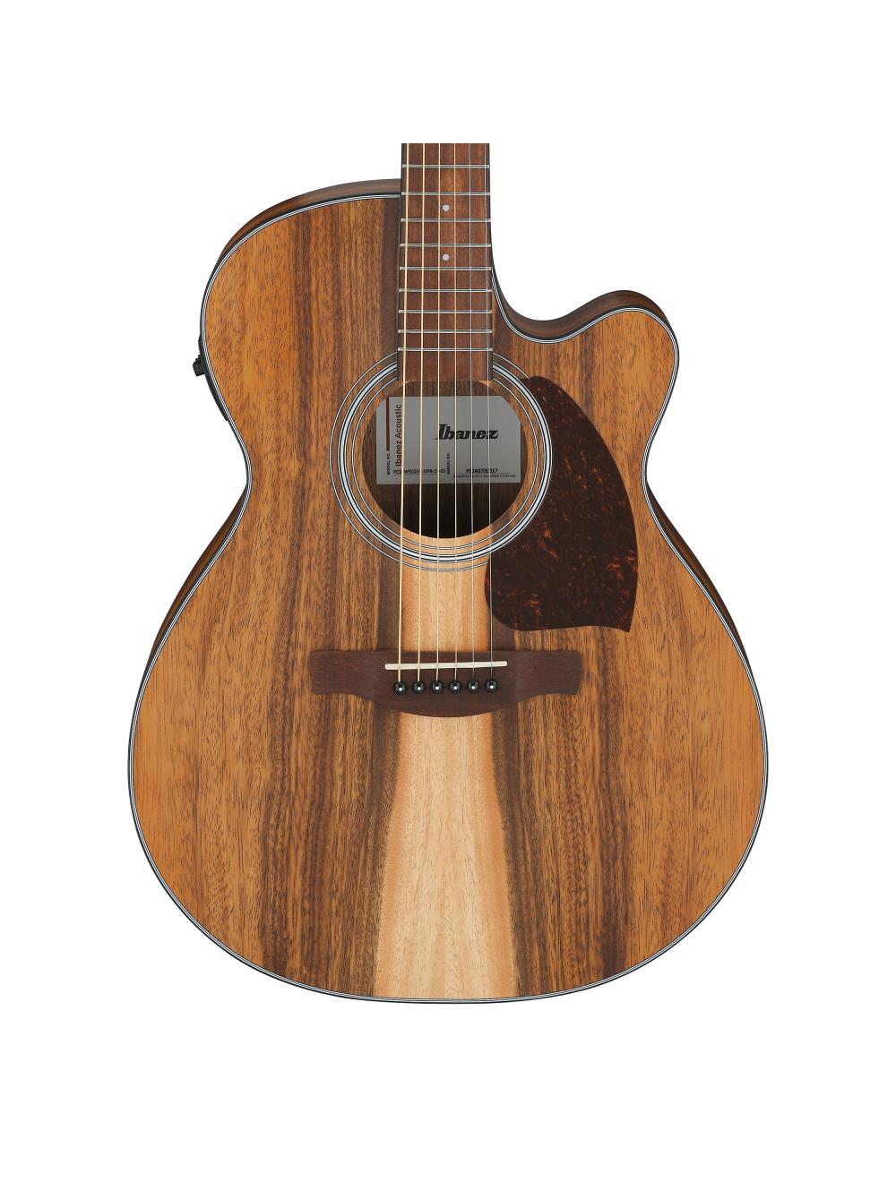 Ibanez PC50WSCE Cutaway Grand Concert A/E Guitar - Open Pore Brown