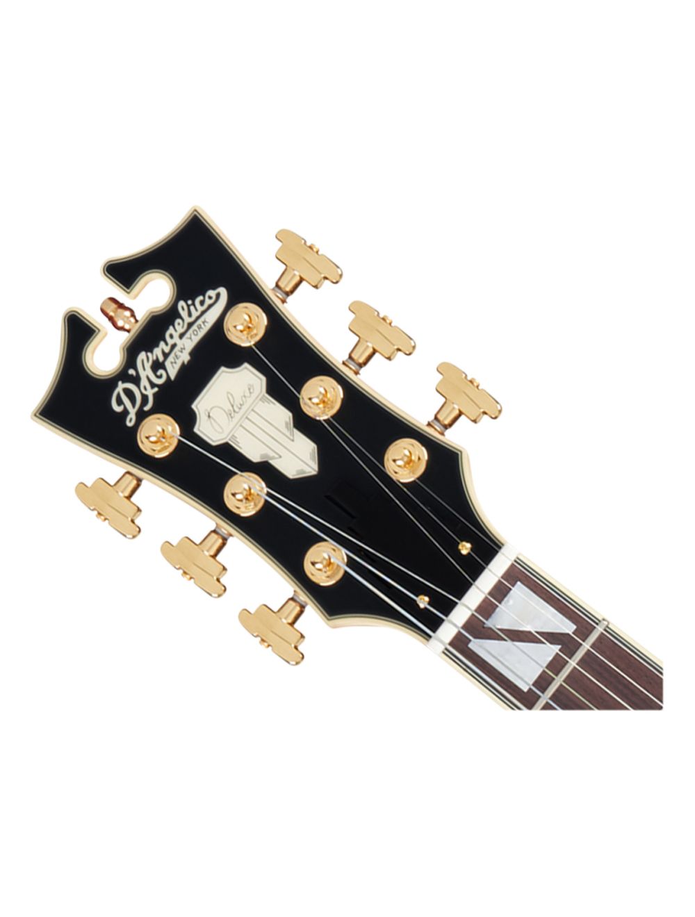 D'angelico Deluxe Mini DC w/ Stop-Bar Tailpiece - Satin Brown Burst