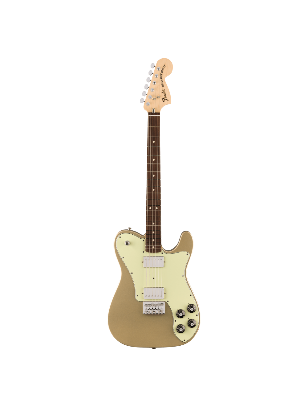 Used Fender Chris Shiflett Telecaster Deluxe - Shoreline Gold w/ Rosewood FB