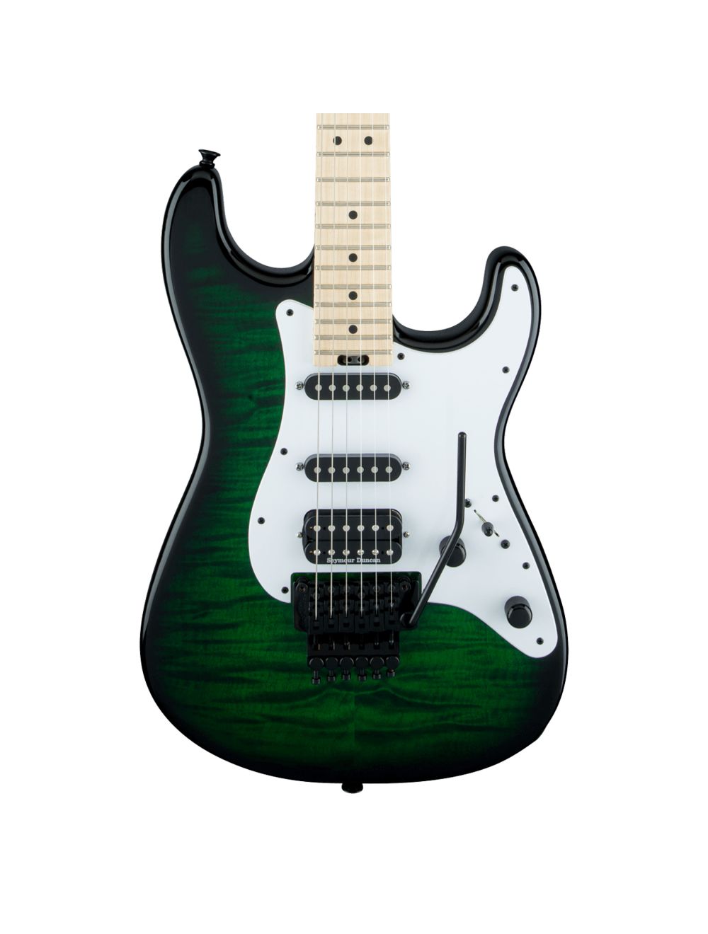 Jackson USA Signature Adrian Smith San Dimas DKQM - Transparent Green Burst