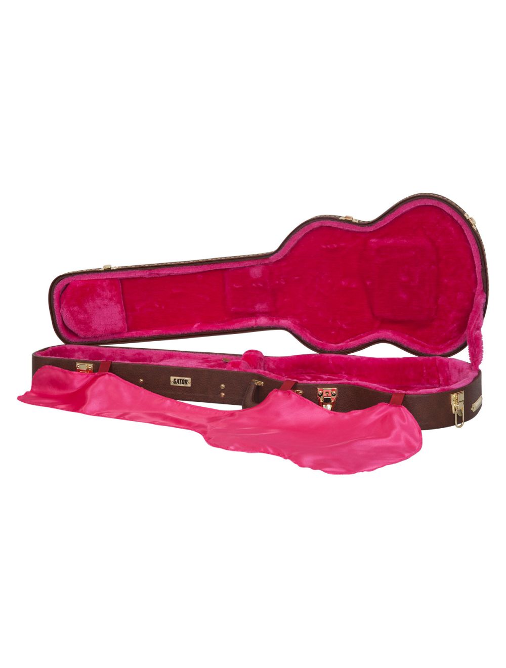 Gator Cases GW-SG-BROWN Gibson SG Guitar Deluxe Wood Case - Brown