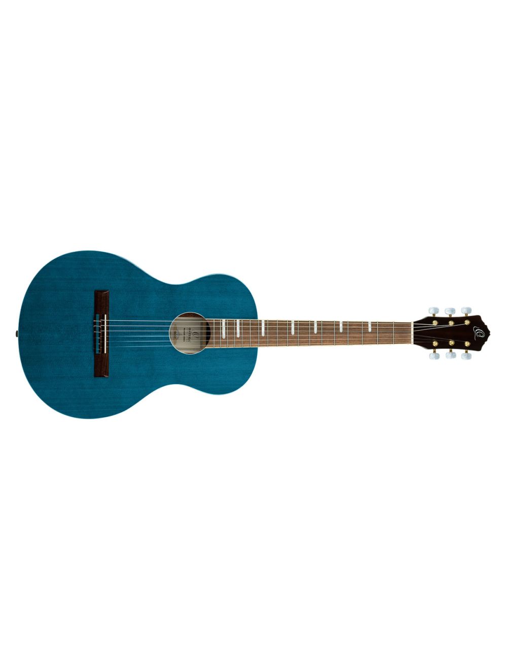 Ortega Guitars RRA-OCT Ranger Series Shortscale Nylon Parlor - Ocean Blue