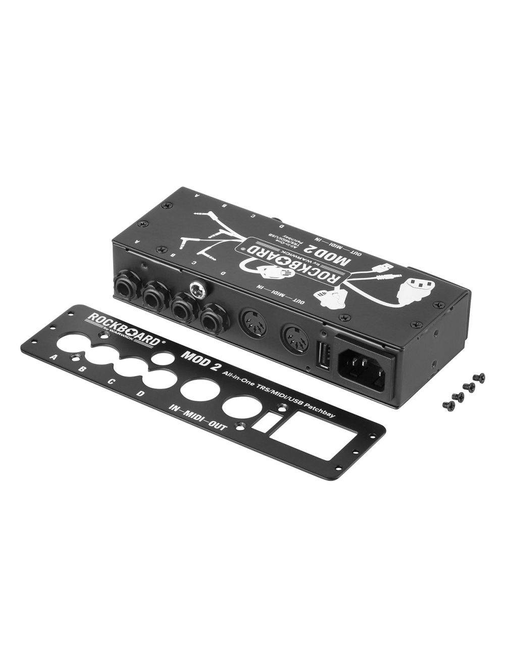 RockBoard MOD 2 1/4" MIDI & USB Pedalboard Patch Bay