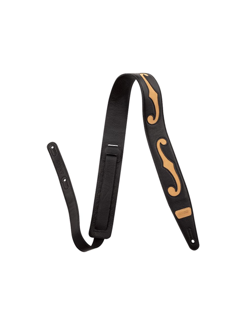 Gretsch Black/Tan Leather F Strap