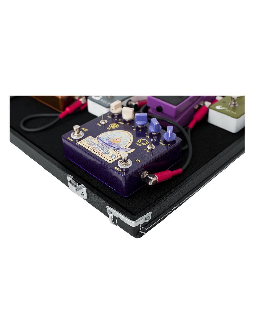 Gator Cases Gig-Box Jr. All-In-One Pedal Board / 3x Guitar Stand- Open Box