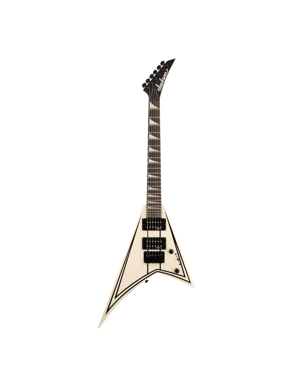 Used Jackson JS Series RR Minion JS1X Electric Guitar - White w/ Black Pinstripes