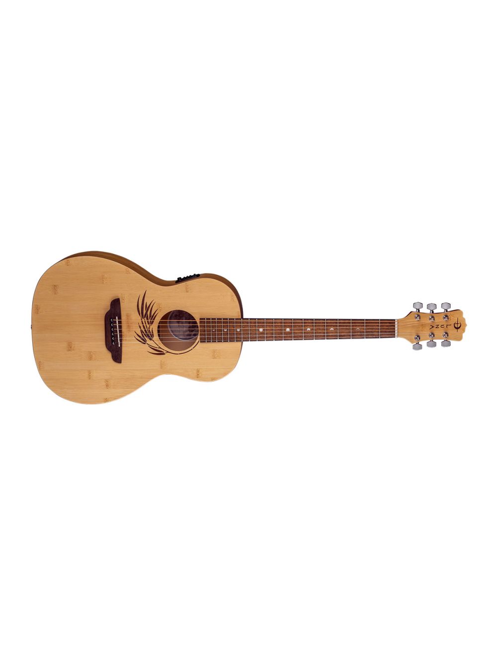 Luna Woodland Bamboo Parlor Acoustic-Electric Guitar