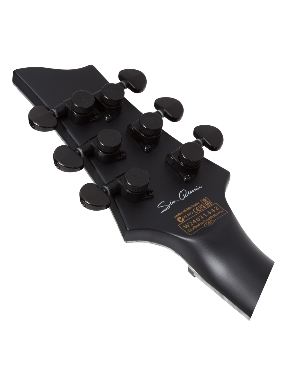 Schecter Sin Quirin E-1 Electric Guitar - Satin Black - Open Box