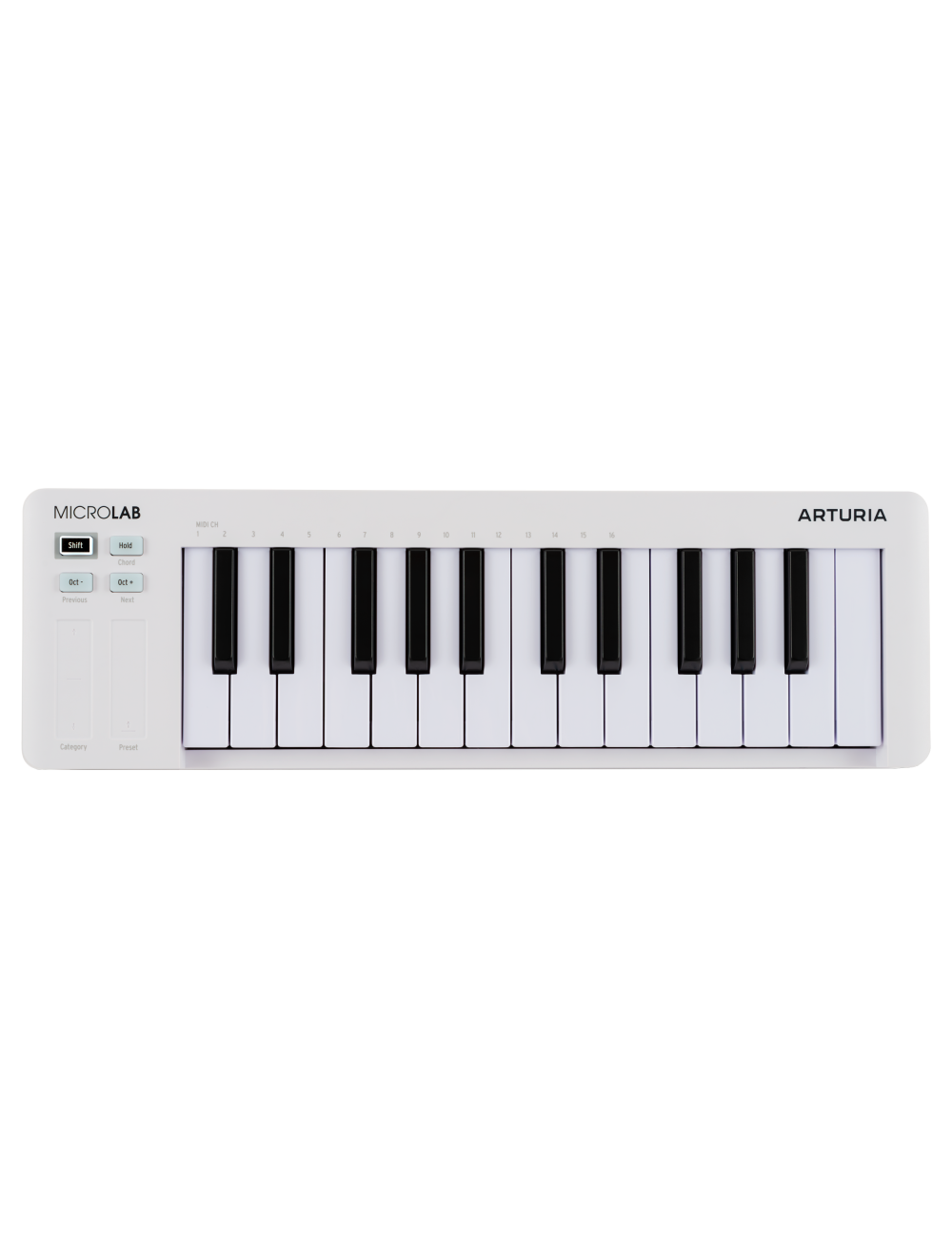 Arturia MicroLab mk3 25-Key MIDI Controller - White