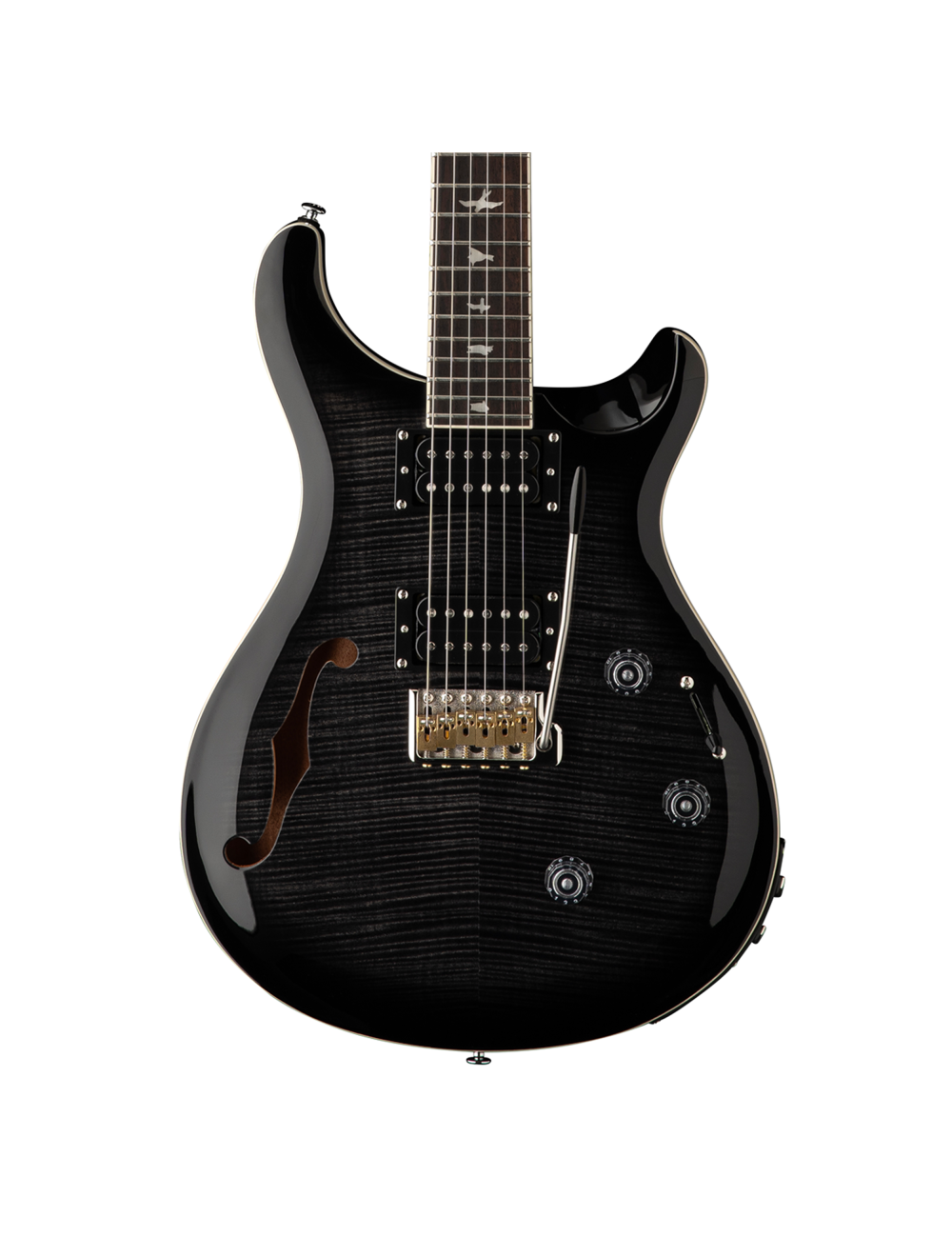 PRS SE Custom 24 Semi-Hollow Piezo Electric Guitar - Charcoal Burst