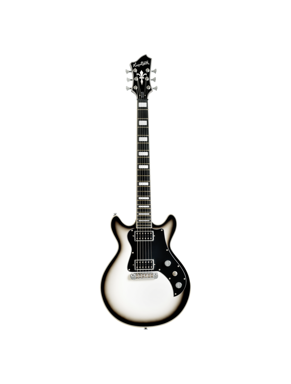 Hagstrom Megin Double Cut Electric Guitar - Grey Burst