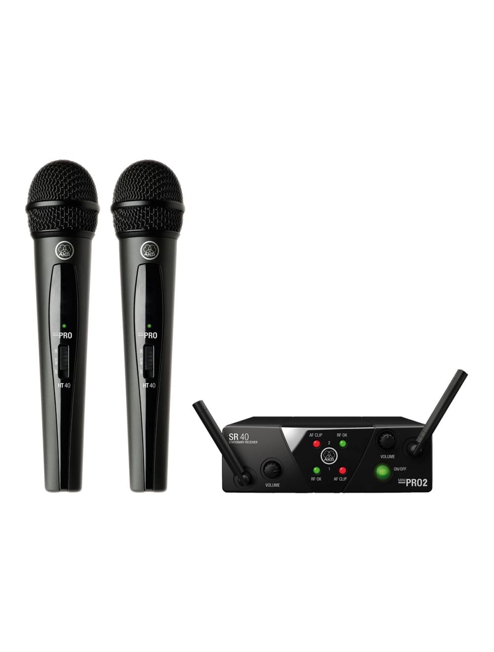 AKG WMS40 Mini Dual Vocal Set (Band B/D) - Open Box