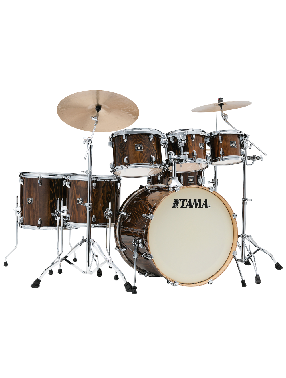 Tama Superstar Classic Exotix 7-Piece Shell Pack - Gloss Java Lacebark Pine
