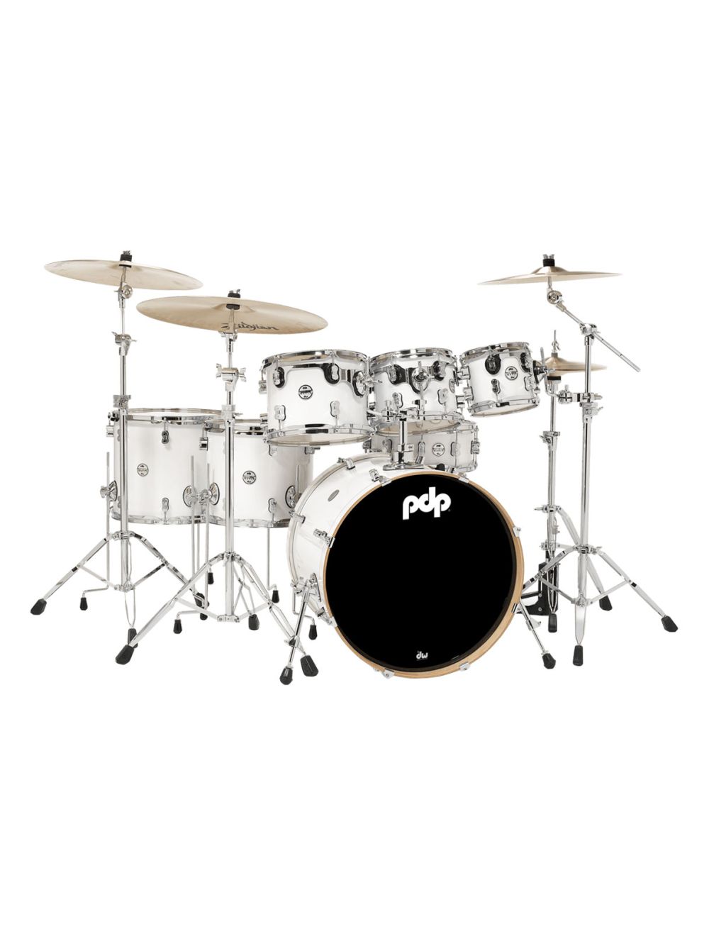 PDP Concept Series 7-Piece Maple Shell Pack - Pearlescent White Lacquer
