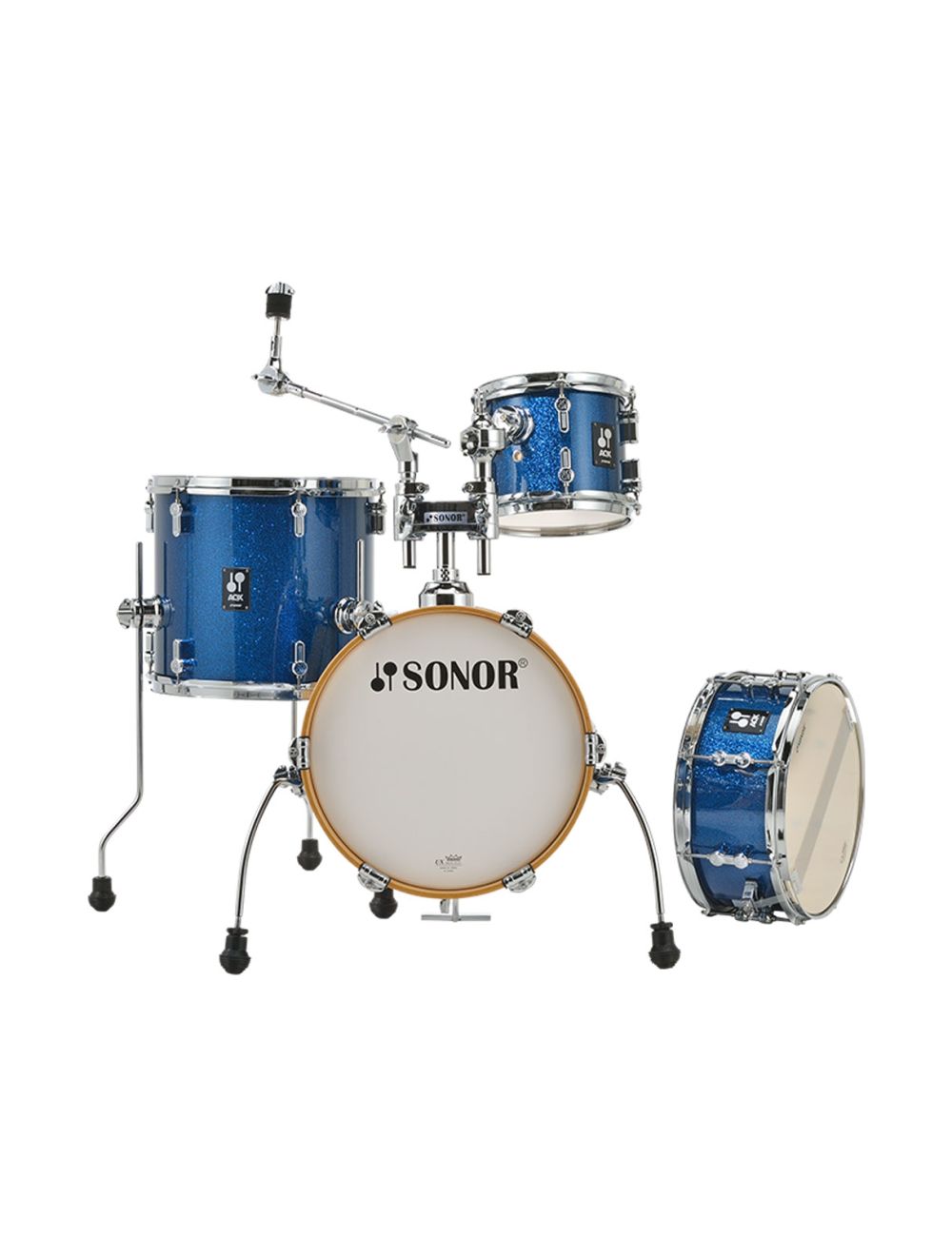 Sonor AQX Micro 4-pc Shell Pack w/ 14" Kick - Blue Ocean Sparkle