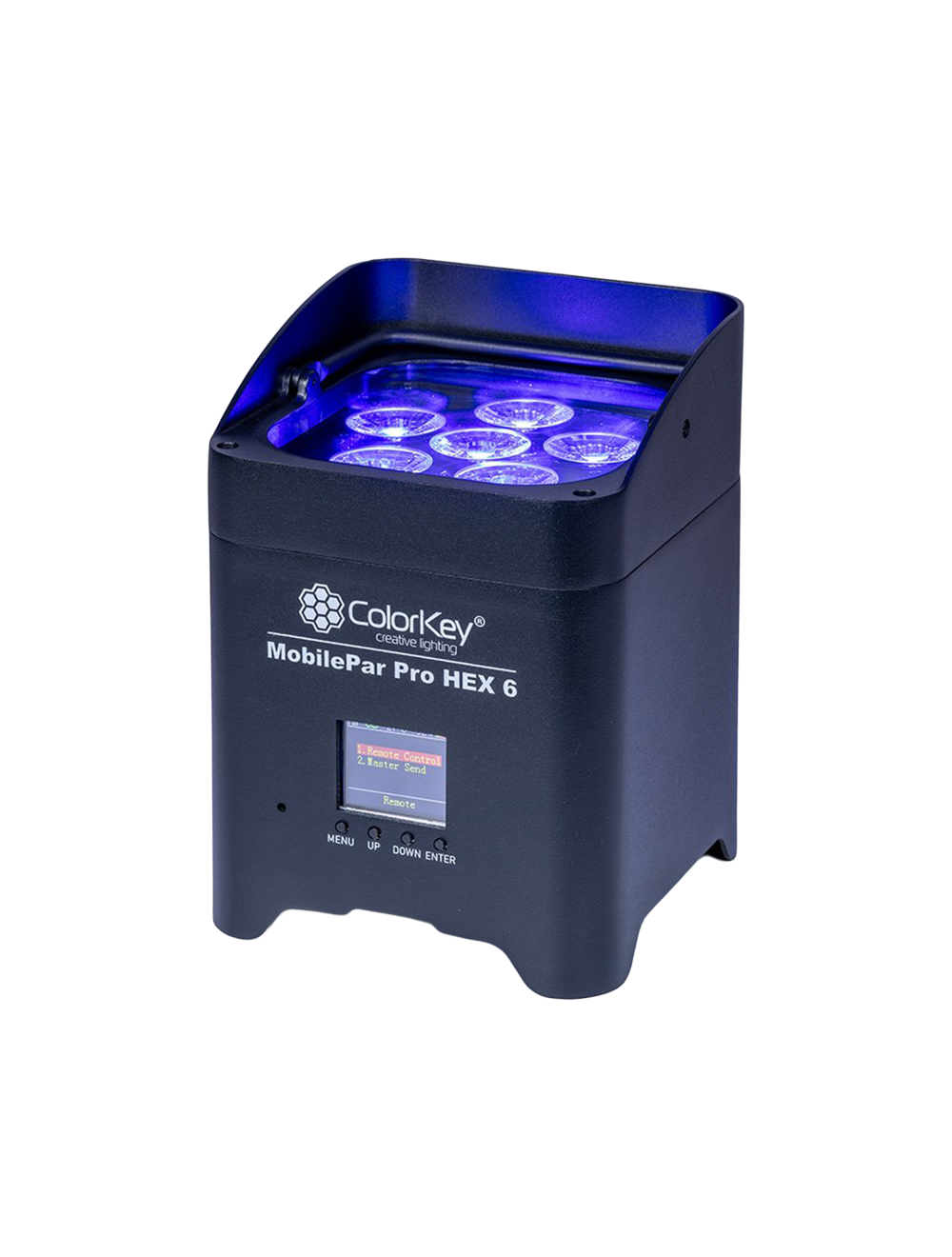ColorKey MobilePar Pro HEX 6 LED Par Light Bundle - 4-Pack w/ Hardshell Case
