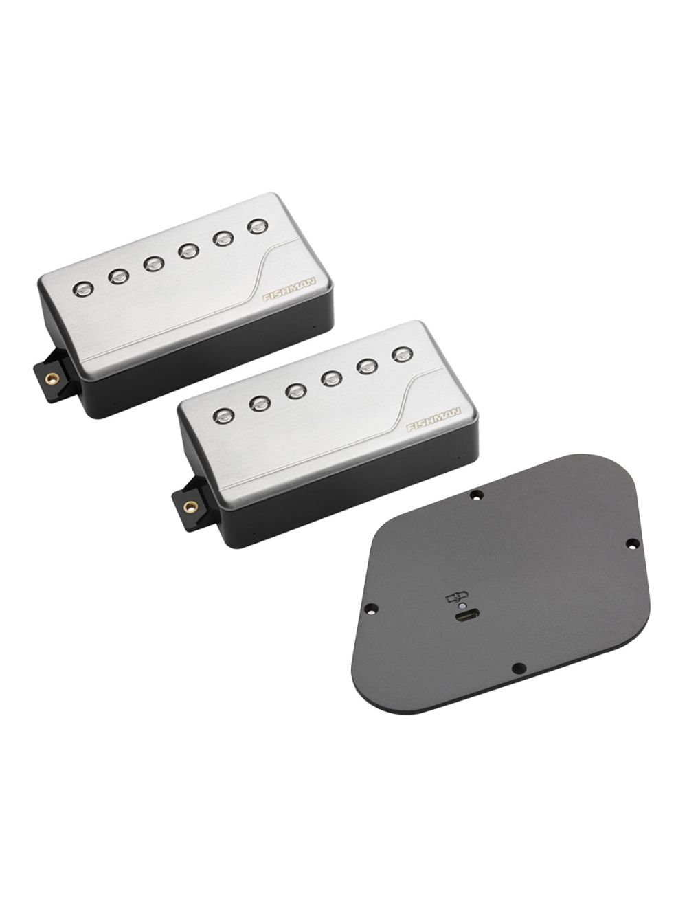 Fishman Fluence Classic Humbucker Set Brushed Stainless PRF-CHB-SR2 + Rechargeable Battery Pack