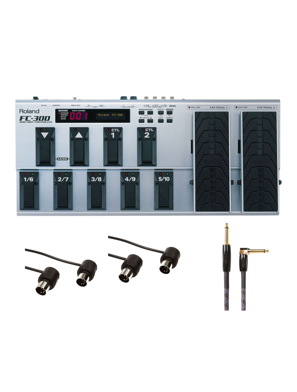 Roland MIDI フット コントローラー FC-300 Roland FC-300 MIDI Foot Controller | Sweetwater