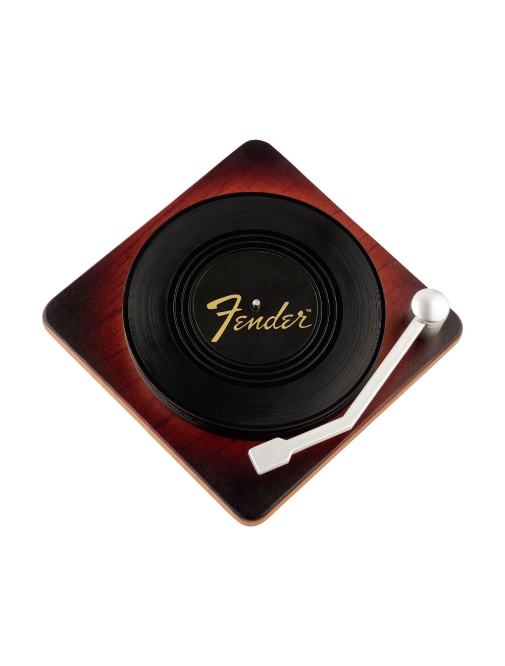 Fender Sunburst Turntable Coaster Set