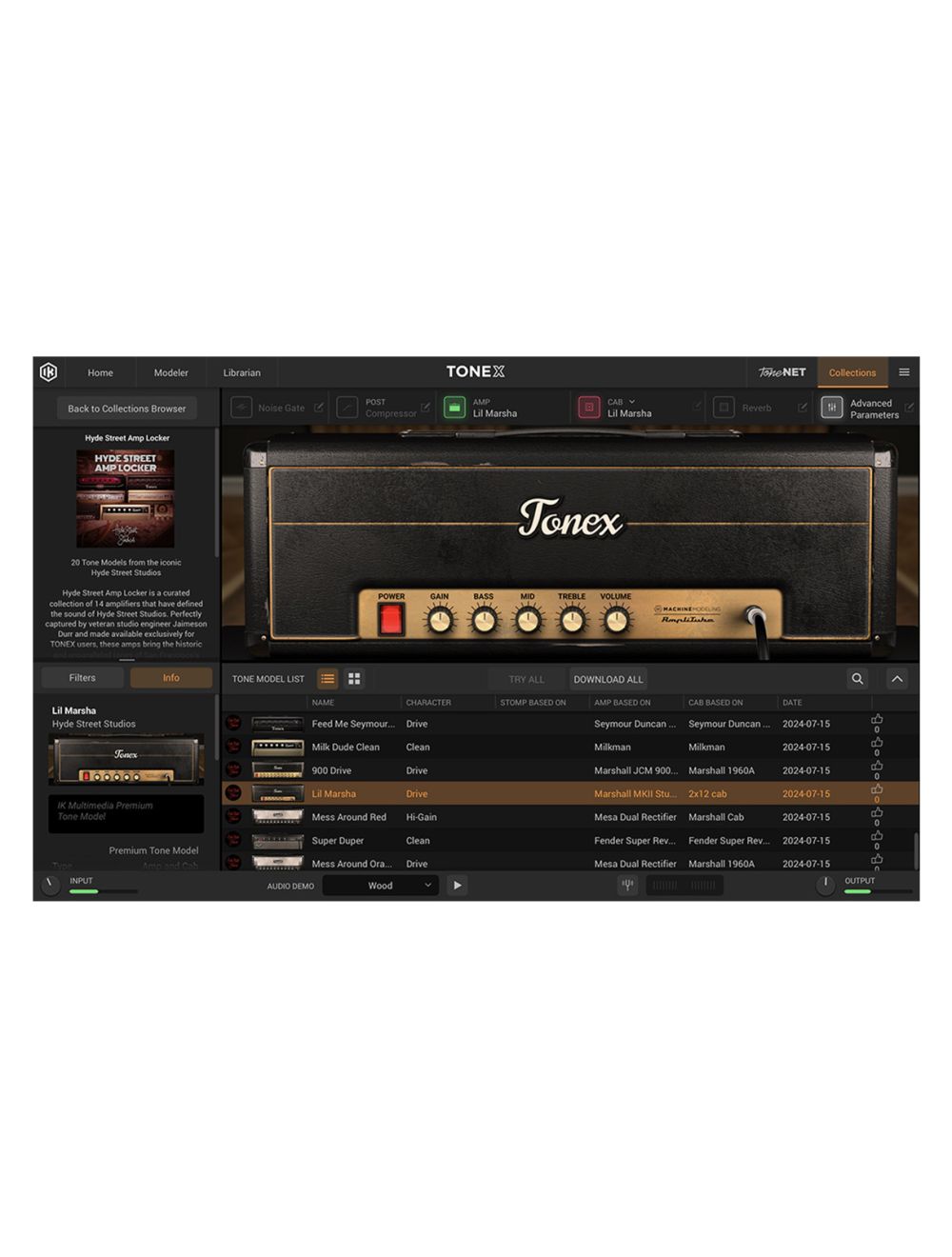 IK Multimedia TONEX Hyde Street Collections: Amp Locker