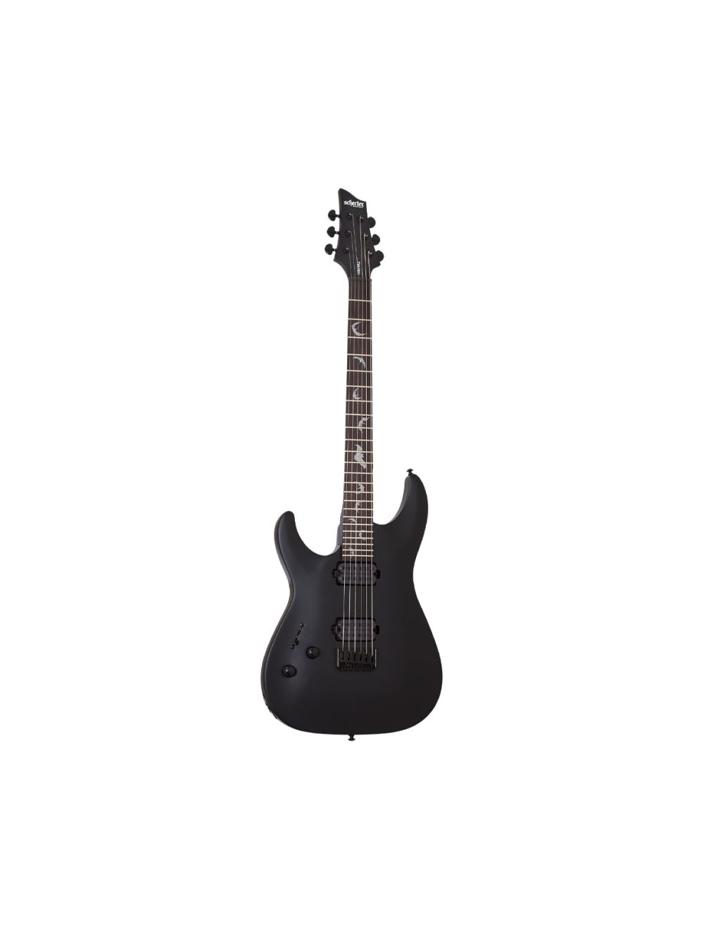 Schecter Damien-6 Left Handed In Satin Black
