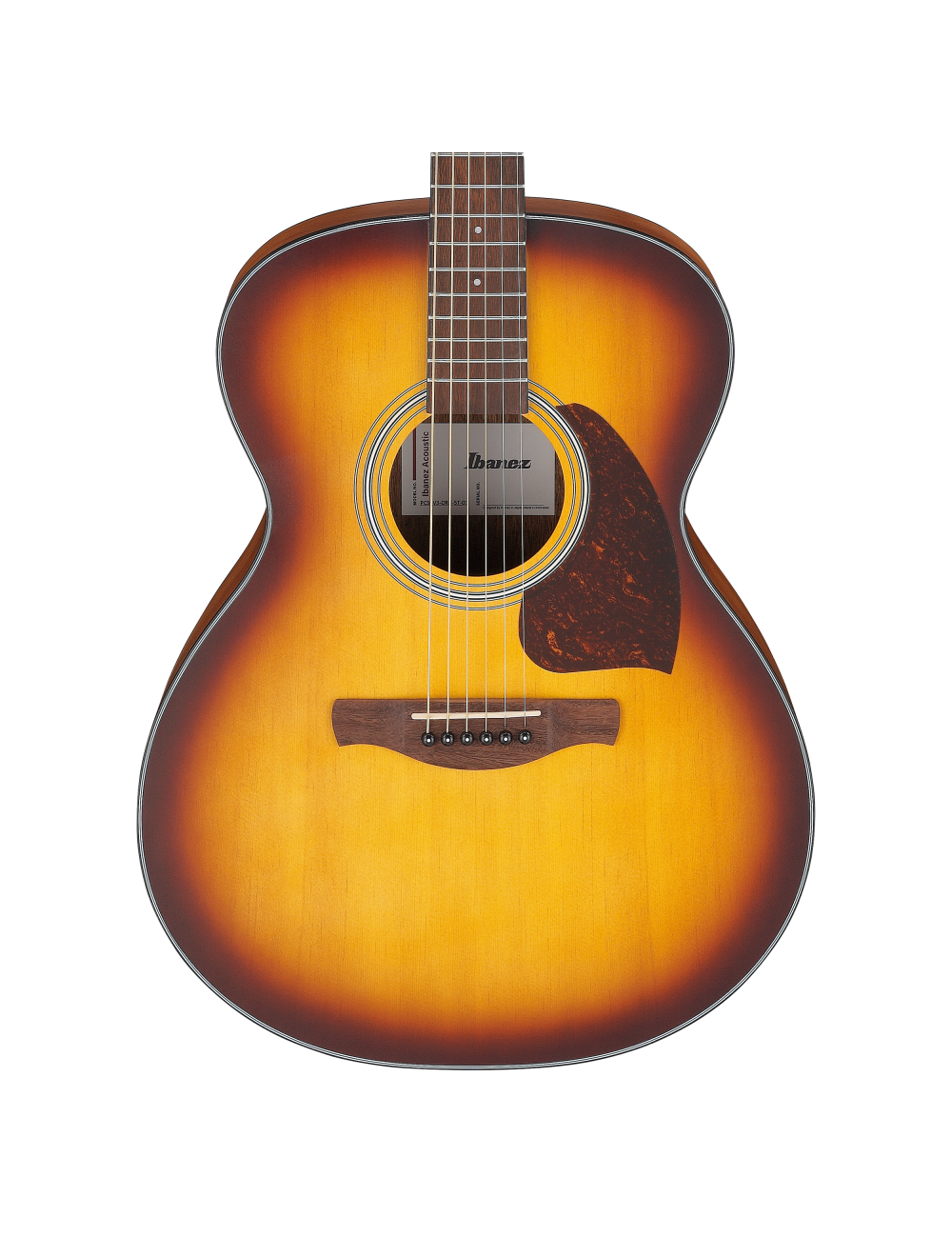 Used Ibanez PC50 Grand Concert Acoustic Guitar - Open Pore Brown Sunburst