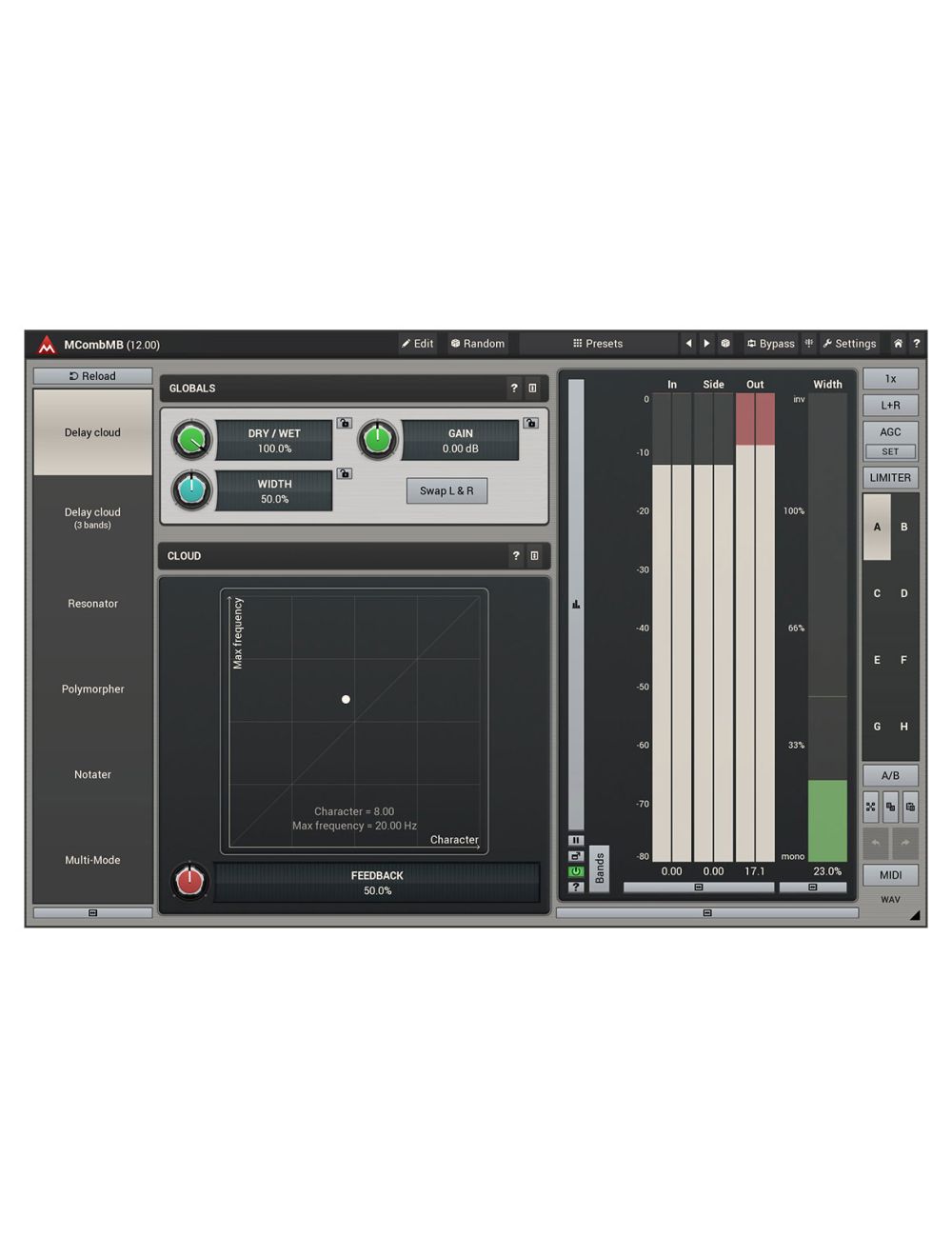 Melda MCombMB 4 Extraordinary Filters in Each Band