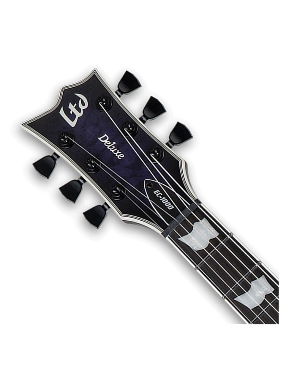 ESP LTD EC-1000 QM Left Handed - See Thru Purple Sunburst