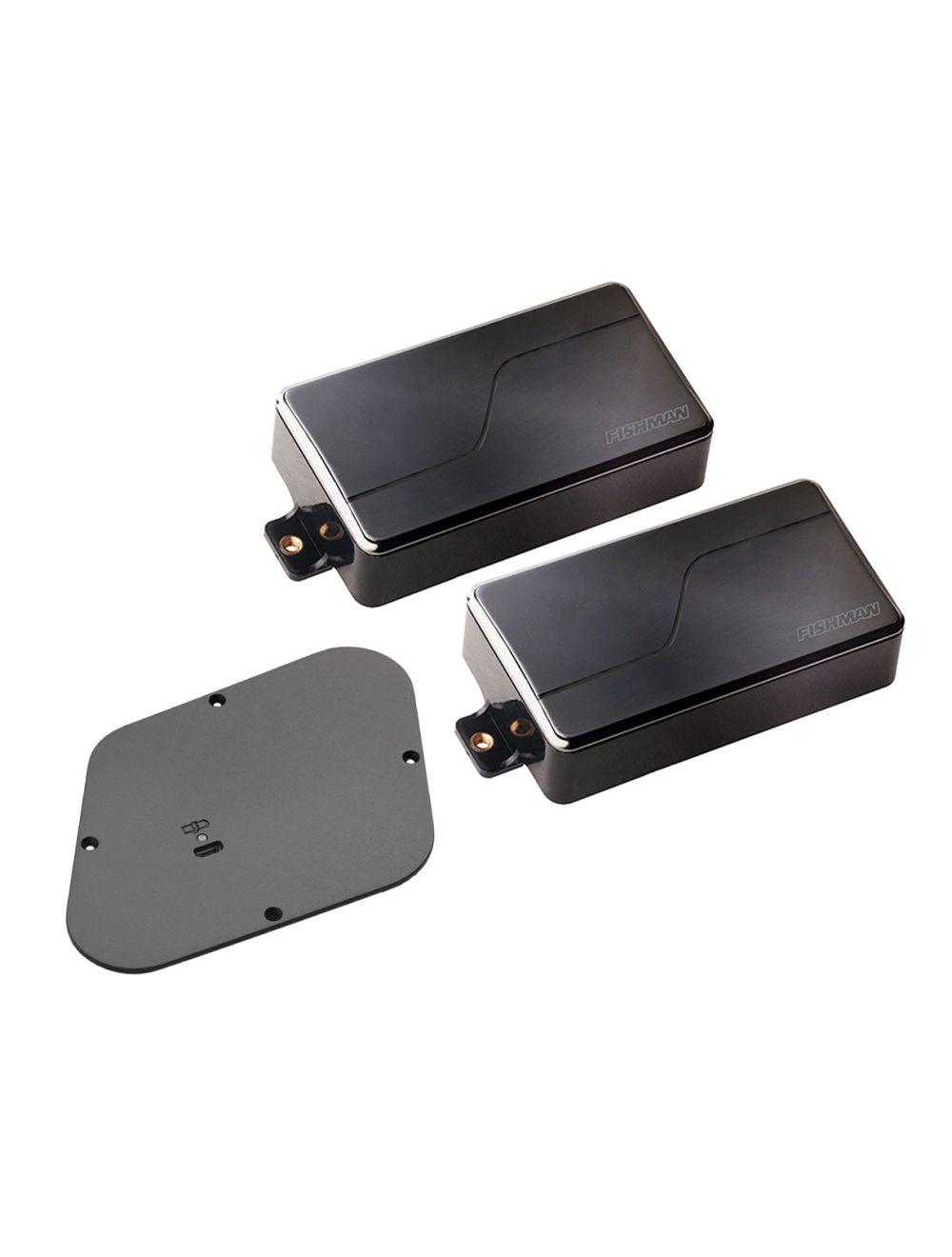 Fishman Fluence Modern Humbucker Set of 2 - Black Nickel + Les Paul Battery Pack