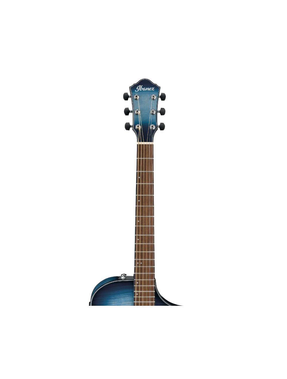 Ibanez AEWC400IBB AEWC Acoustic-Electric Guitar Indigo Blue Burst Gloss