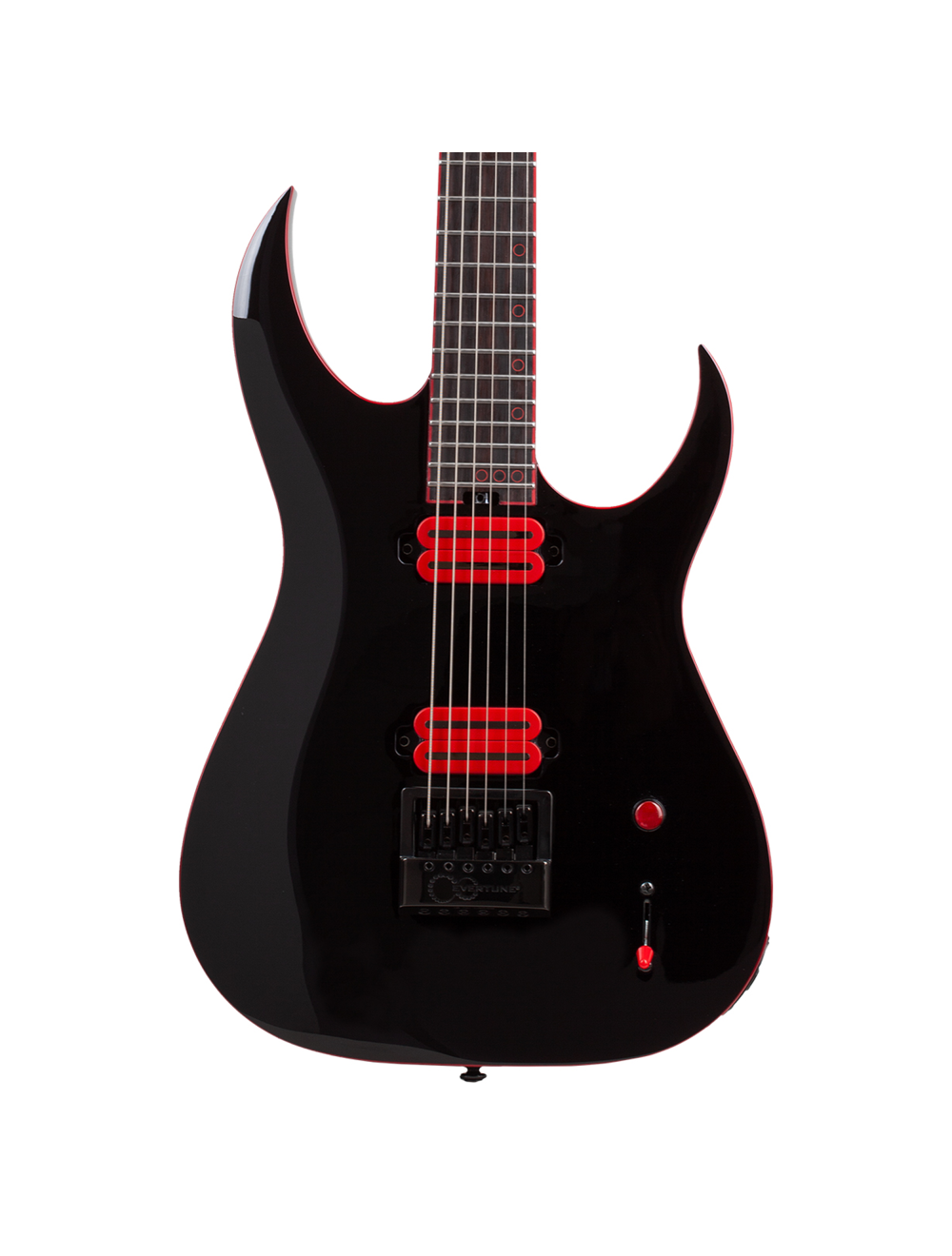 Schecter Sunset-6 ET Red Dawn Electric Guitar - Gloss Black - Open Box