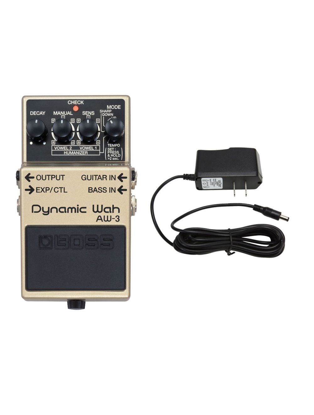 Boss AW-3 Dynamic Wah + Power Supply