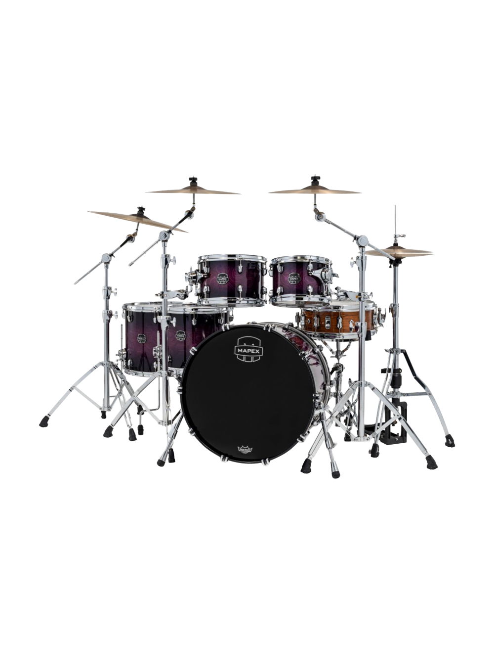 Mapex Saturn VI Studioease 5-Piece Shell Pack w/22" Kick - Royal Purple Burst