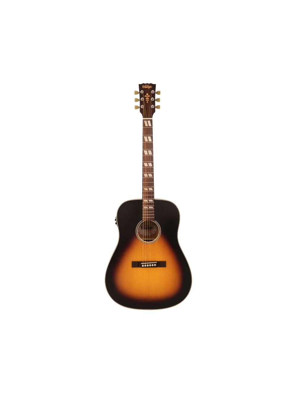 Vintage Historic Series Dreadnought A/E - Vintage Sunburst