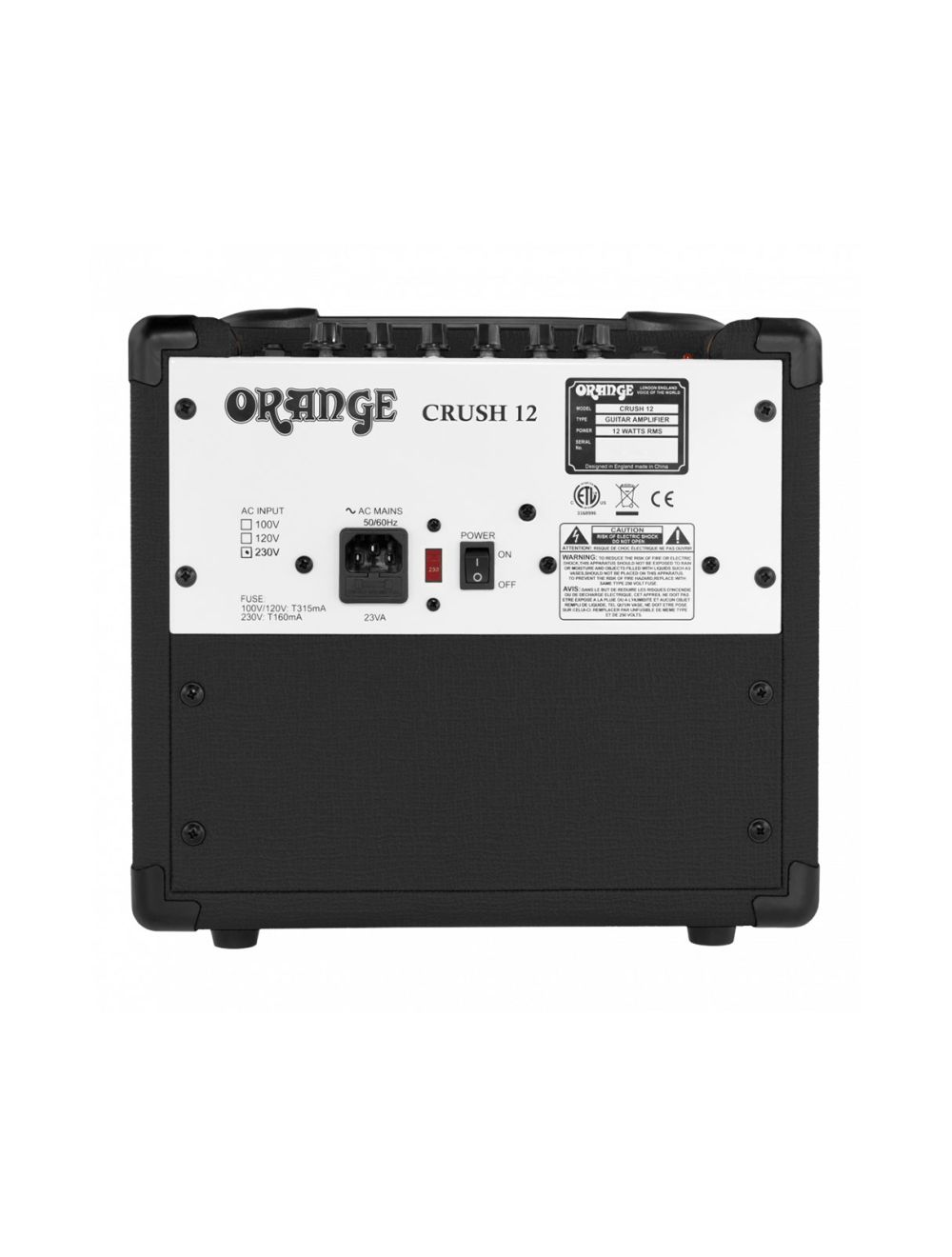 Orange Amplifiers Crush 12 Combo Amp - Black