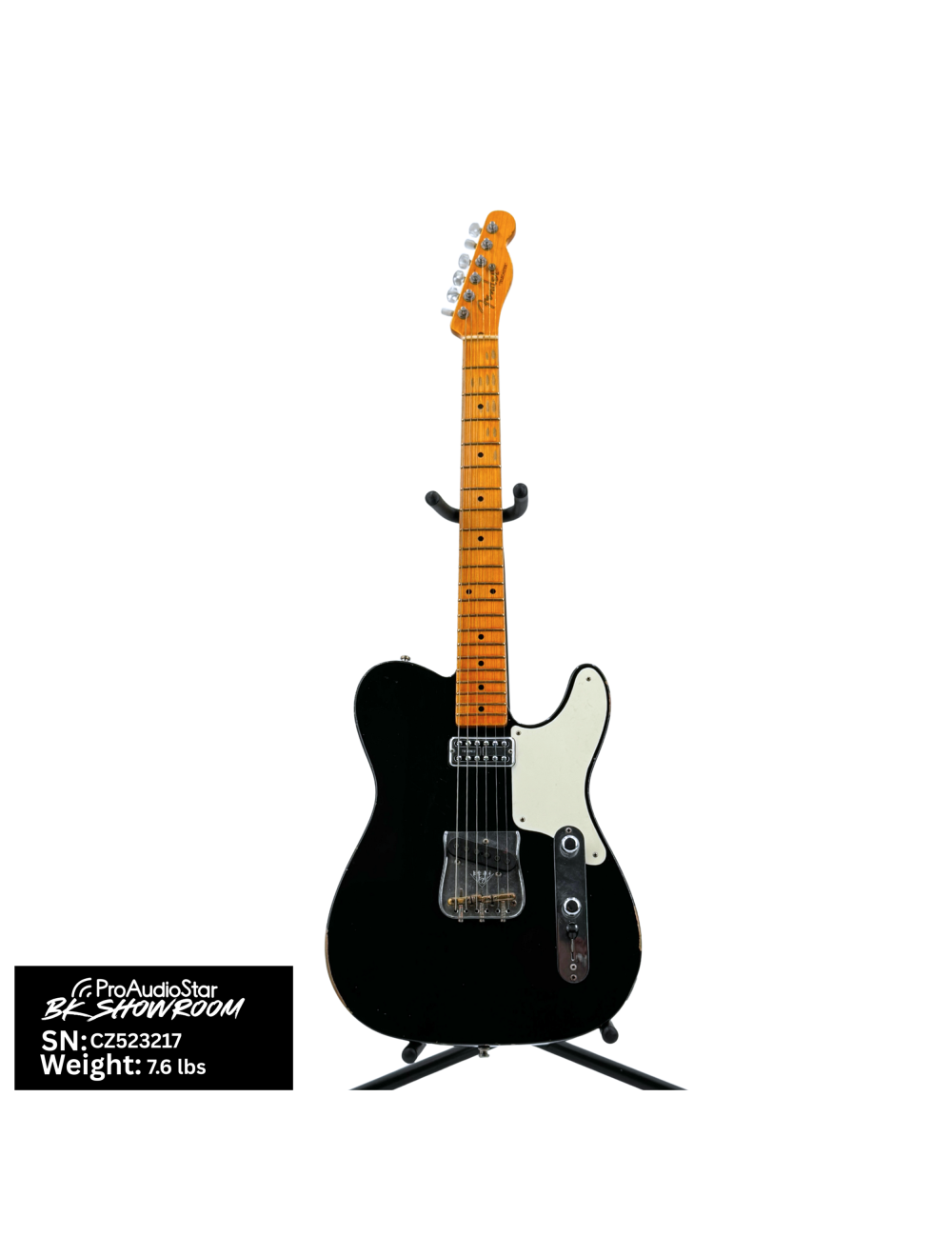 Used Fender Custom Shop Caballo Tono Telecaster - Black w/OHSC