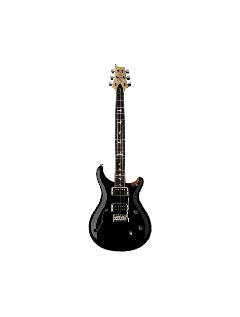 PRS CE 24 Semi-Hollow Electric Guitar - Black Top w/Natural Back - Open Box