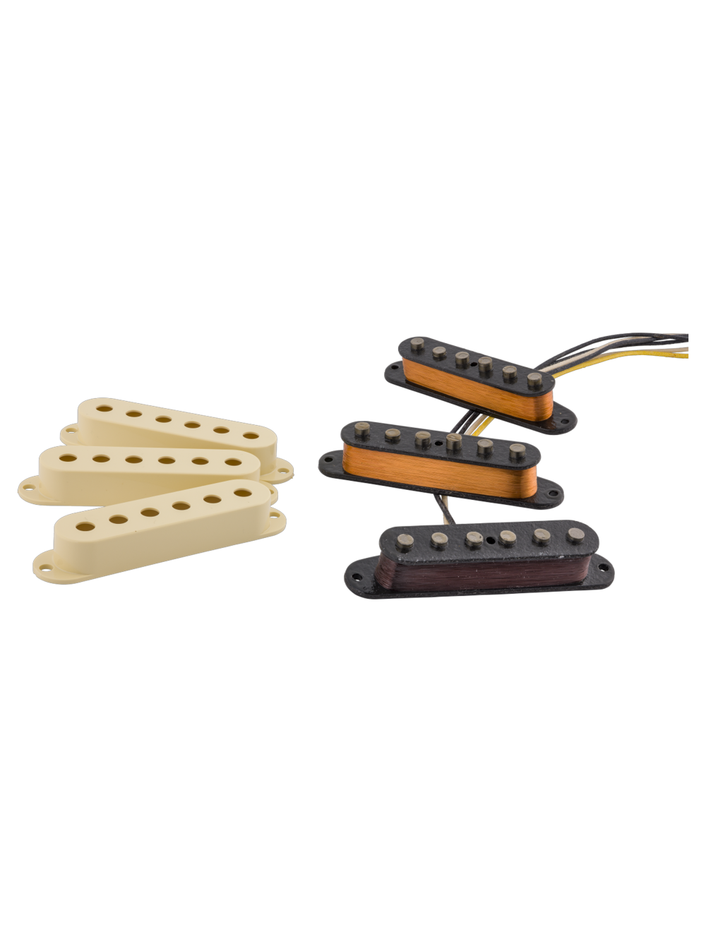 Used Fender Custom Shop Ancho Poblano Stratocaster Pickup Set - Aged White