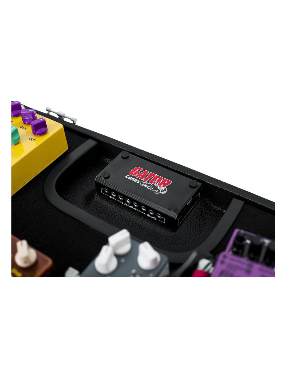 Gator Cases Gig-Box Jr. All-In-One Pedal Board / 3x Guitar Stand- Open Box