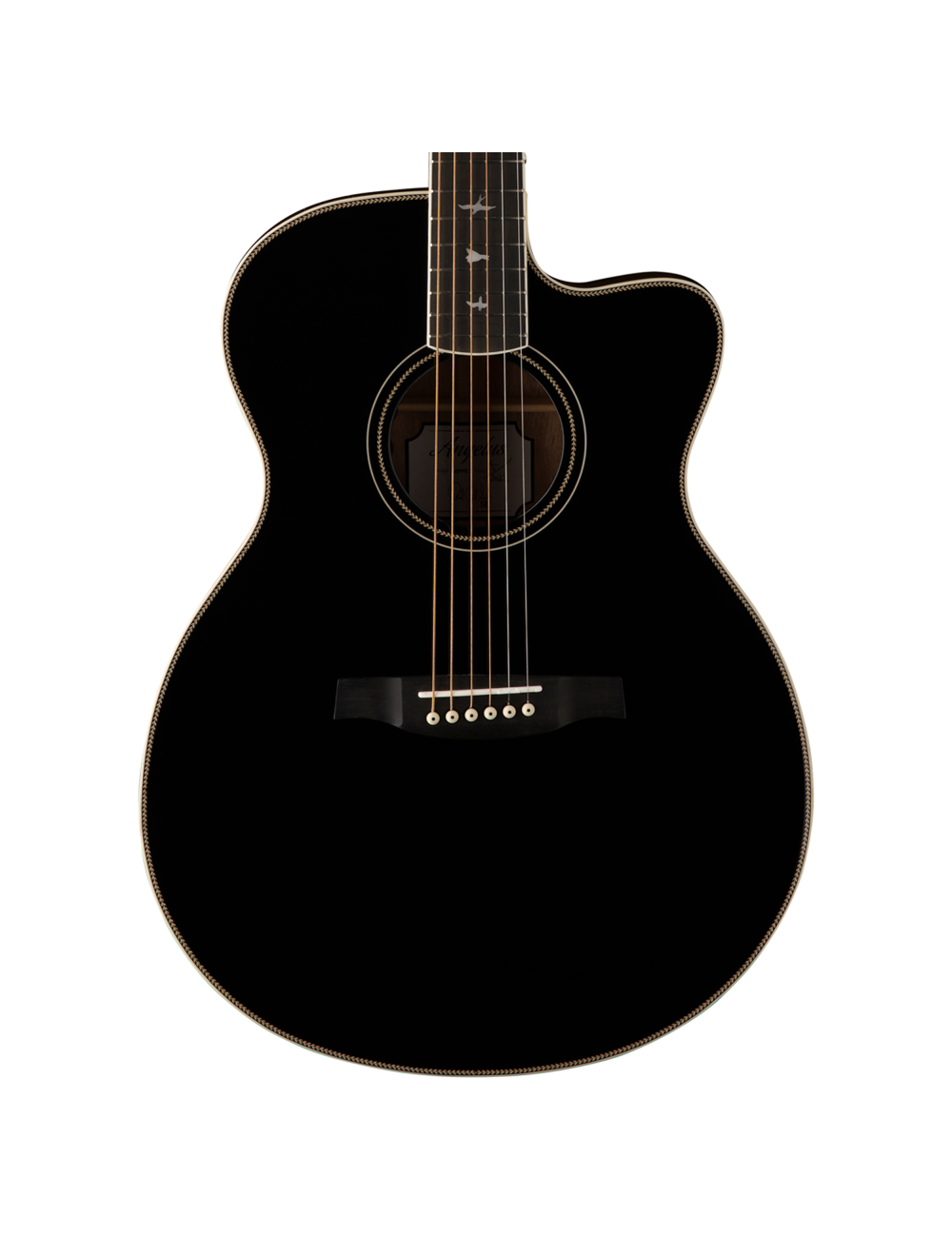 PRS SE A20 Angelus w/Fishman Sonitone Pickup - Black Top/Satin Back