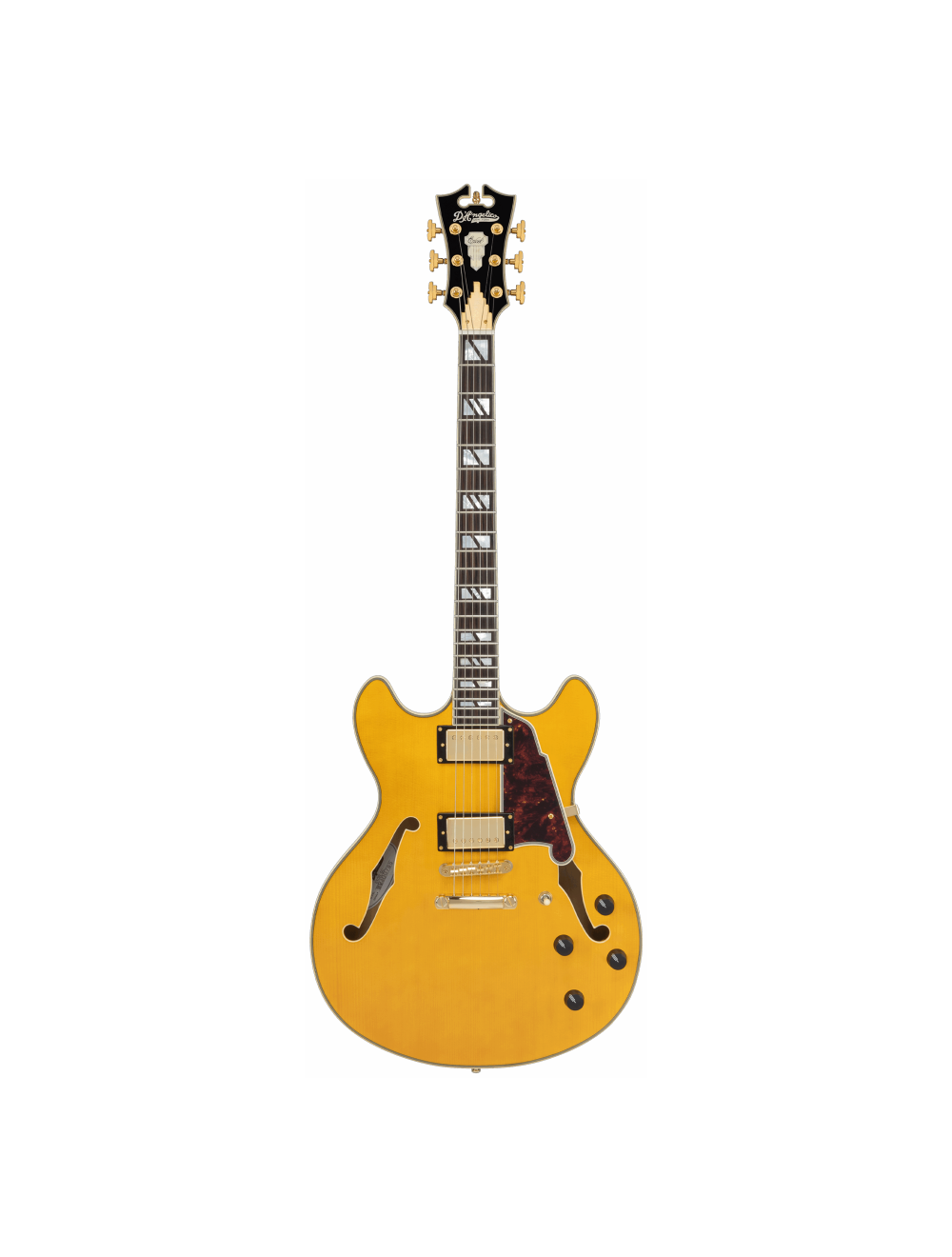 D'Angelico Excel DC Double Cutaway Semi-Hollow Guitar - Amber
