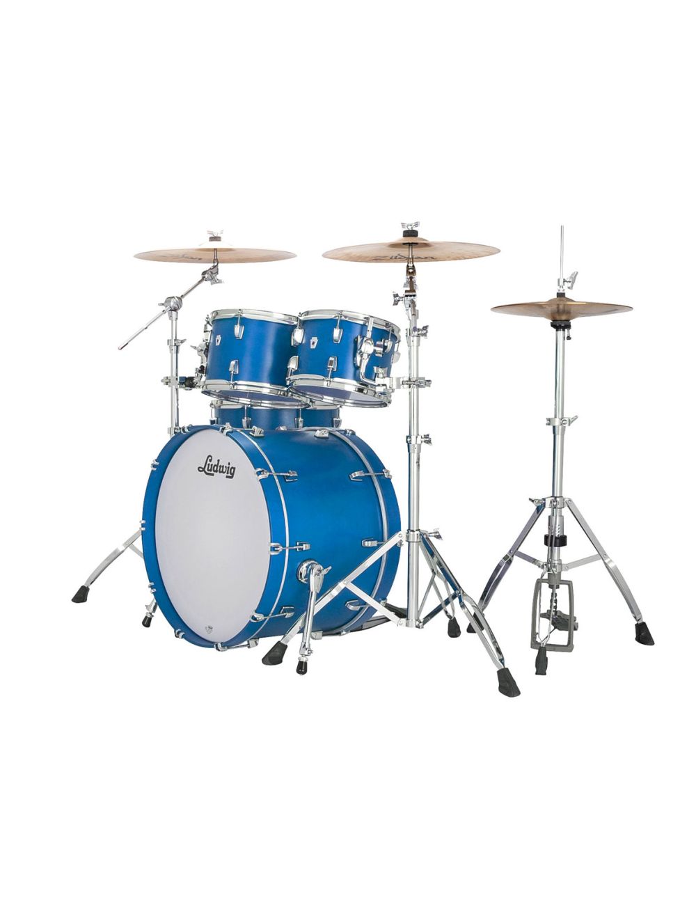 Ludwig Neusonic Mod 4-pc Shell Pack w/ 22" Kick - Royal Blue Stain
