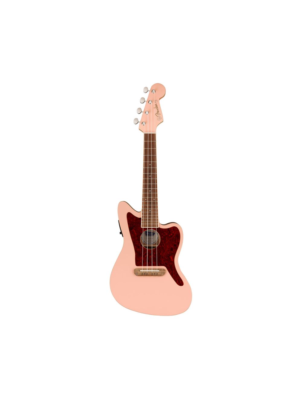 Fender Fullerton Jazzmaster Uke - Shell Pink w/ Walnut FB