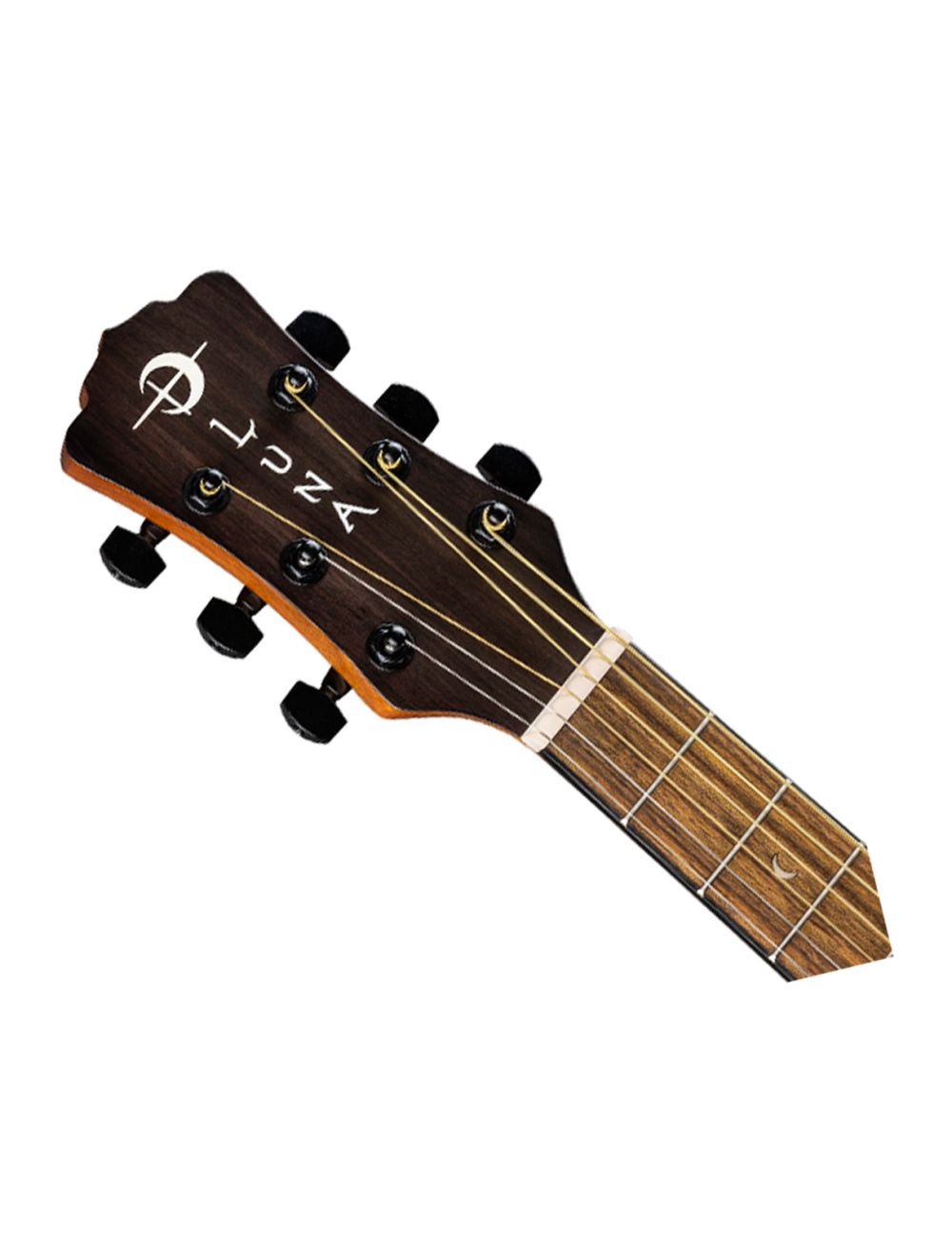 Luna Safari Tribal Left Handed Travel A/E Guitar - Tobacco Sunburst - Open Box