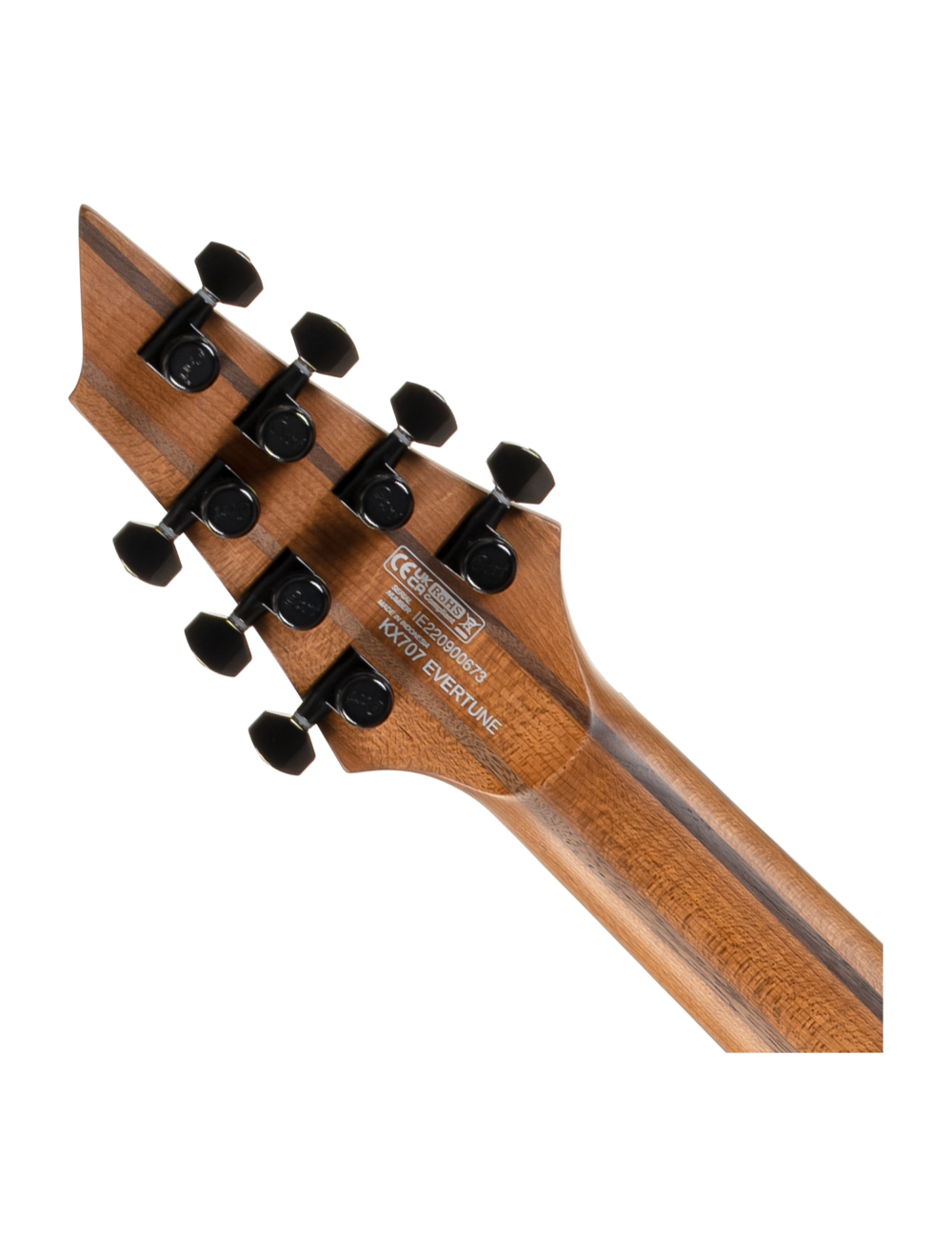 Cort KX707 EverTune 7-String Electric Guitar - Open Pore Black