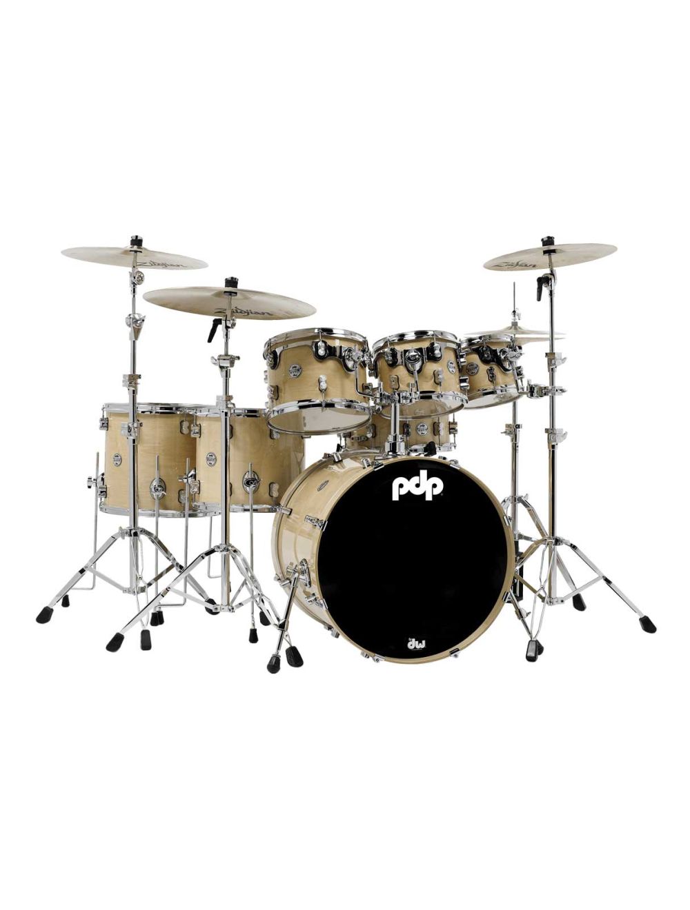 PDP Concept Series 7-Piece Maple Shell Pack - Natural Lacquer
